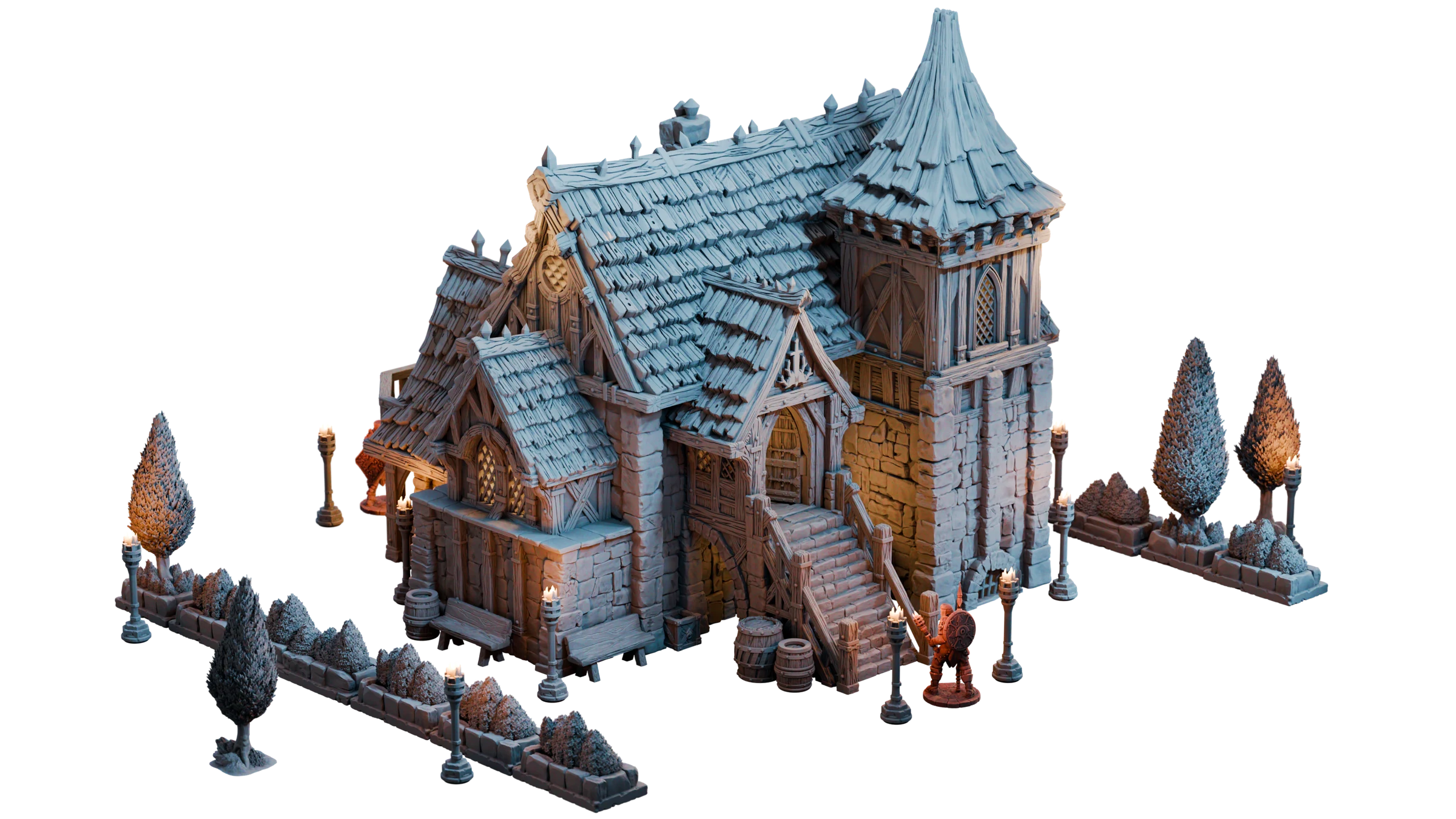 Timberstone Manor — complete exterior render