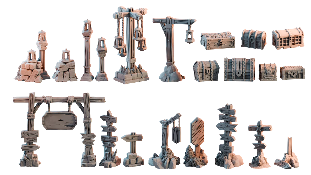 Signs & Lanterns — official Kingdom of Guardia 2 render
